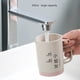 thumbnail image 5 of Naiovety Taza de para parejas con asa, enjuague bucal, tazas para cepillos de dientes, vaso de Color en contraste, soporte de para amantes, Juegos de accesorios de baño azul 2, 5 of 6
