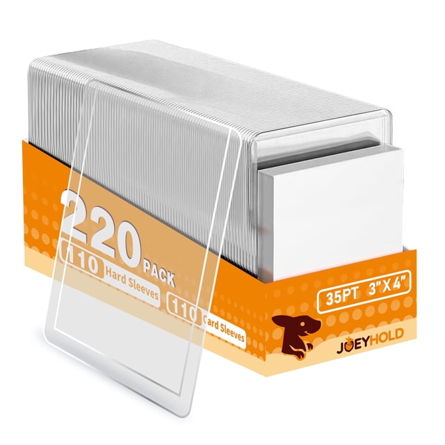 Fundas para cartas JOEYHOLD, paquete de 220, 3 x 4 pulgadas, 35 pt, plástico