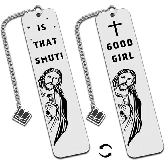 Is that Smutt Jesus Bookmarks, Back to School Gift, Book Club Gifts, Funny Bookmarks for Women Men Book Lovers, Prank Bookmark Gifts for Friends, Booktok Fifts, Dark Romance Merchandise for Birthdays