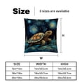 thumbnail image 5 of Turtle Velvet Throw Covers Pillows with Unique Patterns - Set of 2 Decorative Pillow Inserts in 16x16, 18x18, 20x20 Inches for Home Decor and More, 5 of 6