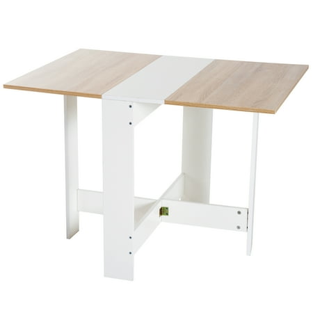 Drop Table Wood Folding Dining Multi Use Side Desk Space Saving Home Furniture White Oak Canada Drop Table Wood Folding Dining, Wood Folding Dining Table White