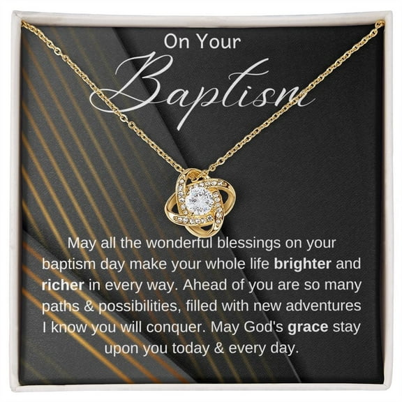 Baptism Gift, Baptism Gift Necklace, Adult Baptism Gift Necklace, Baptism Keepsake, LDS Gift, Baptism Jewelry, On Your Baptism Gift Necklace