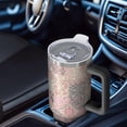 thumbnail image 6 of 40oz Pioneer Flower Floral Print Pattern Insulated Tumbler with Handle, BPA-Free Leak Proof Lid and Straws, Double Wall Vacuum, Hot 12h/Cold 34h, 6 of 6