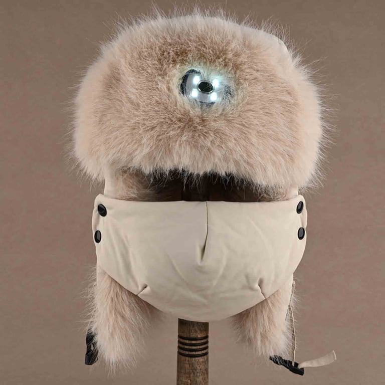 Trapper Hat Mens Fleece Hat With Ear Flaps Unisex Aviator  display picture 3