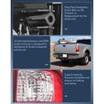 thumbnail image 7 of Nilight Taillight Assembly Compatible with 2008-2016 Ford F250 F350 F450 Super Duty Rear Lamp Replacement OE Style Driver Side, 7 of 7