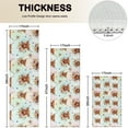 thumbnail image 4 of Colorful Highland Cow Flower Pattern Kitchen Rugs Sets Of 3,Kitchen Runner Rugs Non Skid Washable,Decorative Kitchen Floor Mats for Kitchen,Sink,Laundry,17"x30"+ 17"x47" + 17"x59", 4 of 6