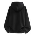 thumbnail image 4 of MHFRRA Sudadera Básica para Hombre, Sudadera Holgada con Capucha, Chaqueta para Hombre, Tops Negro, 4 of 4