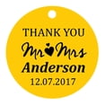 thumbnail image 1 of 100 PCS Mr & Mrs Personalized Wedding Favor Gift Paper Tags Thank You Custom Made Hang Tags, 1 of 1