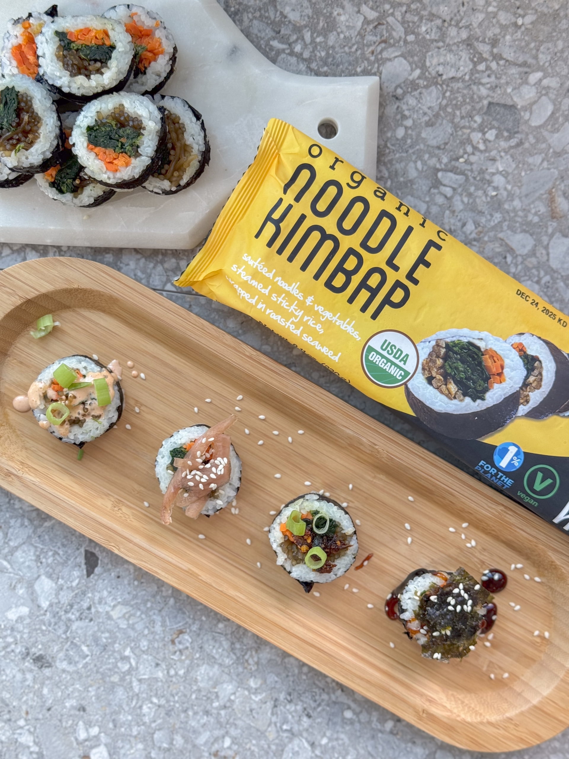 Ocean's Halo Organic Noodle Kimbap Roll, Frozen, 230g, 9 pieces, 230g total