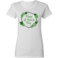 thumbnail image 3 of Inktastic Happy St. Patrick's Day Clovers Women's T-Shirt, 3 of 5