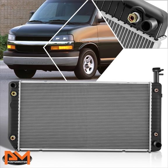 PM PERFORMOTOR Full Aluminum Core Radiator for 03-04 Express/Savana 2500 3500 4.8/6.0L DPI-2713