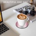 thumbnail image 6 of Pink Ombre Coasters Set of 6, Absorbent Coasters for Drinks, Modern Grey Gradient Farmhouse Art Coaster for Desk Coffee Table Protection, Home Decor House Warming Gifts 4", 6 of 8