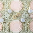 thumbnail image 3 of EcoQuality 8.6" inch Round Pink Disposable Plastic Plates - Heavy Duty Large Disposable Charger Dinner Plate Weddings, Serveware, China Like Salad Party Plates (60 Pack), 3 of 6