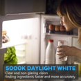 thumbnail image 2 of LED Refrirator Light Bulb 2 Pack，Daylight White 5000K 120V 40W Equivalent Appliance Bulb，A15 5W E26 Base Waterproof Frid Light Bulbs for Freezer Home Lighting,Small Light Bulb,Dimmable, 2 of 5