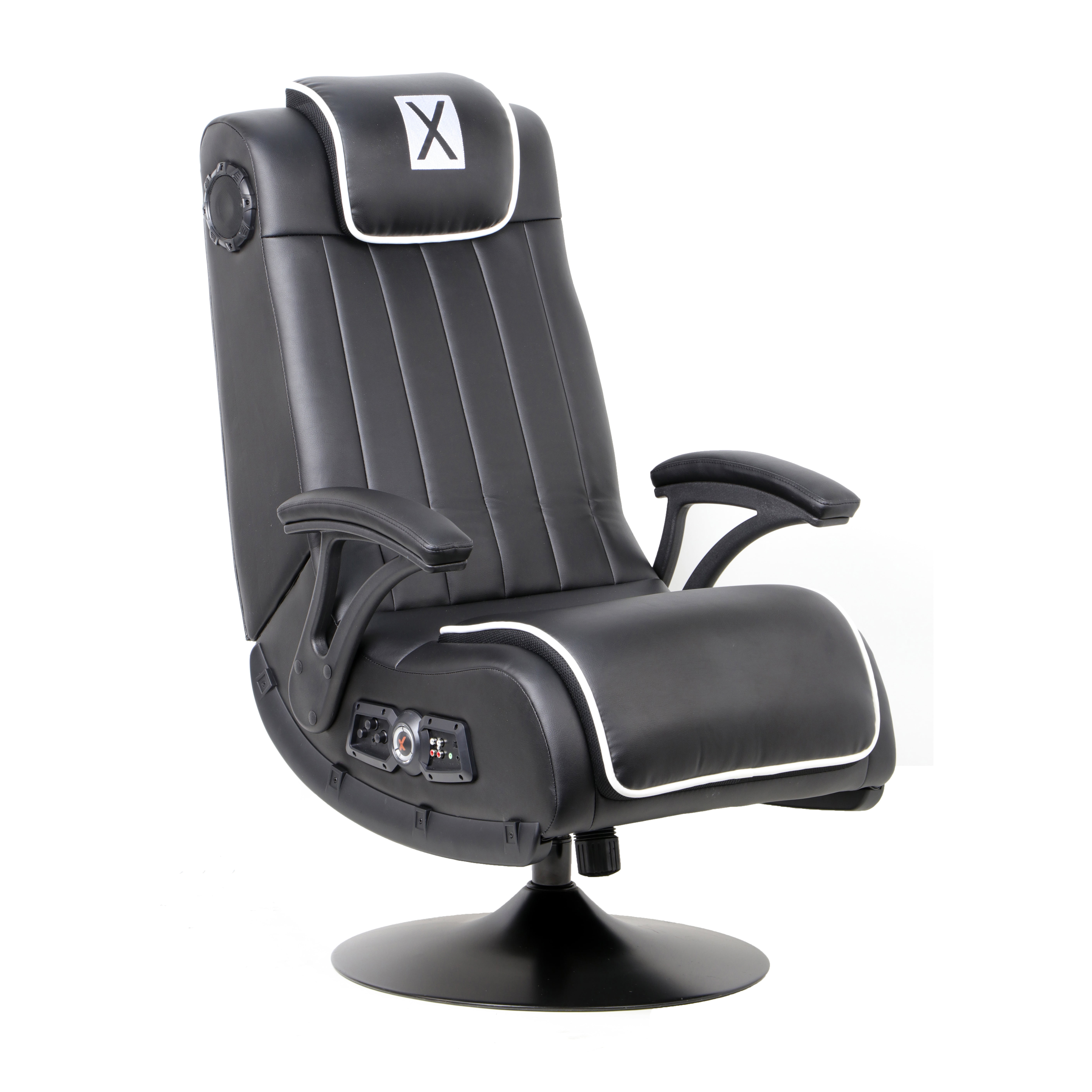 Simple X Video Rocker Pro Series Pedestal 21 Wireless Audio Gaming Chair Bl for Living room