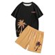 thumbnail image 4 of Playeras Negras Para Hombre Algodon, Camiseta De Manga Corta Con Cuello Redondo Y Estampado A La Moda Para Niñas Y Niños, Camiseta Holgada De Verano, Camisetas Casuales, 4 of 5