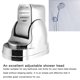 thumbnail image 3 of Soporte de cabeza de ducha de baño de mano Worallymy Base de ventosa soporte ajustable montado en la pared con tornillo Worallymy JD735807300, 3 of 6