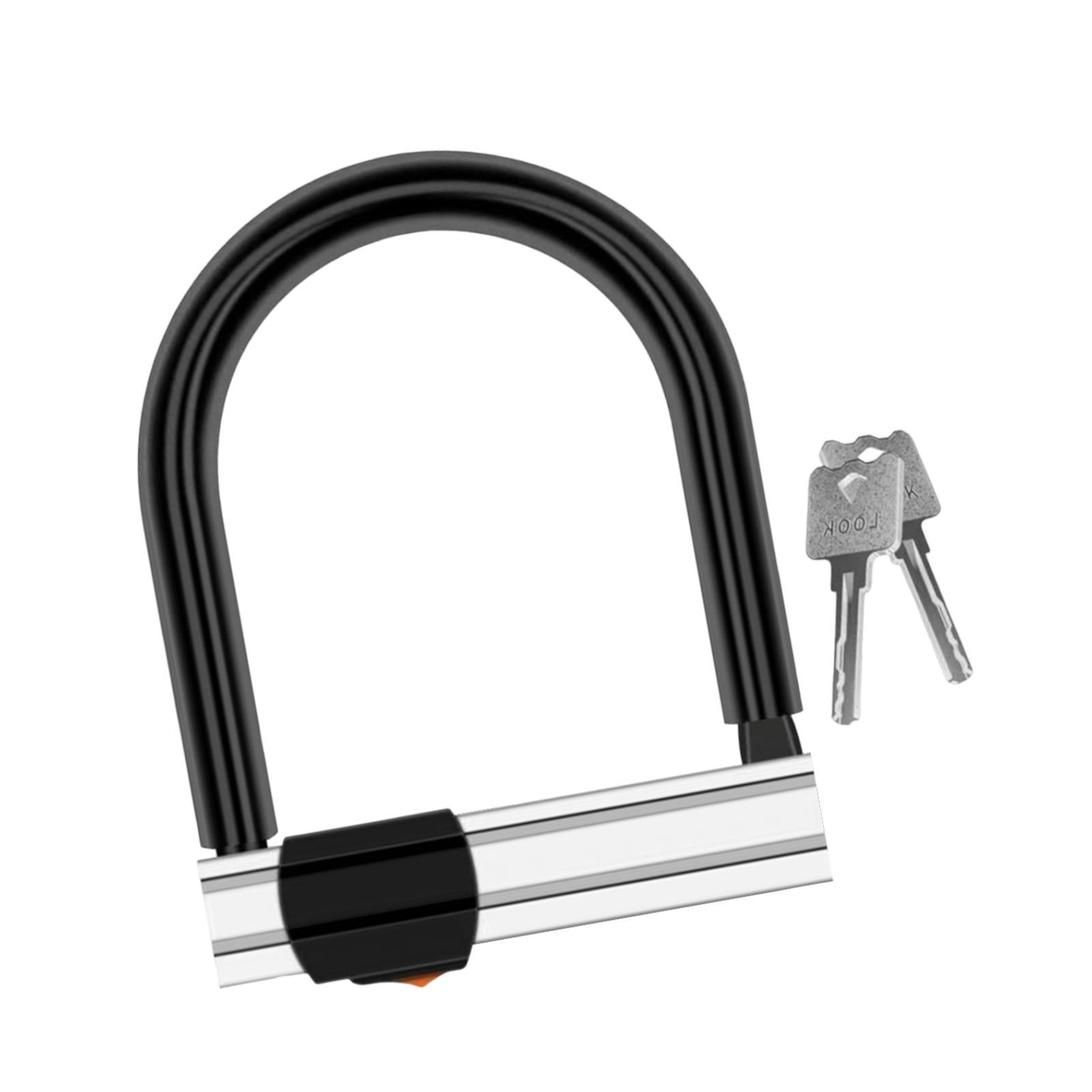QccHieUs Bike U Shape Lock Accessories Dustproof Equipment Waterproof Anti Scratch with 2