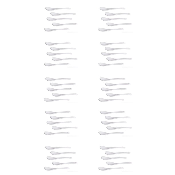 Juego de 50 Cuchara de Ceramica Cucharadita Cuchara de Mermelada Miel