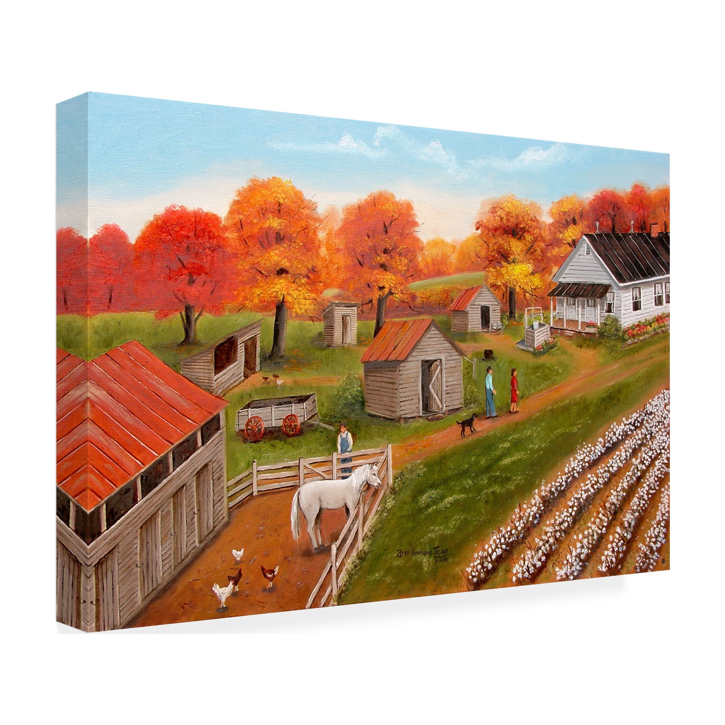 Trademark Fine Art 'The Old Homeplace' Canvas Art by Arie Reinhardt Taylor