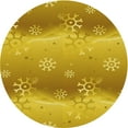 thumbnail image 1 of Ahgly Company Indoor Round Patterned Deep Yellow Area Rugs, 7' Round, 1 of 1