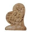 thumbnail image 3 of Estatua de la Sagrada Familia, figura religiosa de Jesús, María y , escultura de madera coleccionable para fiestas, festivales, fiestas y oficinas, 3 of 9