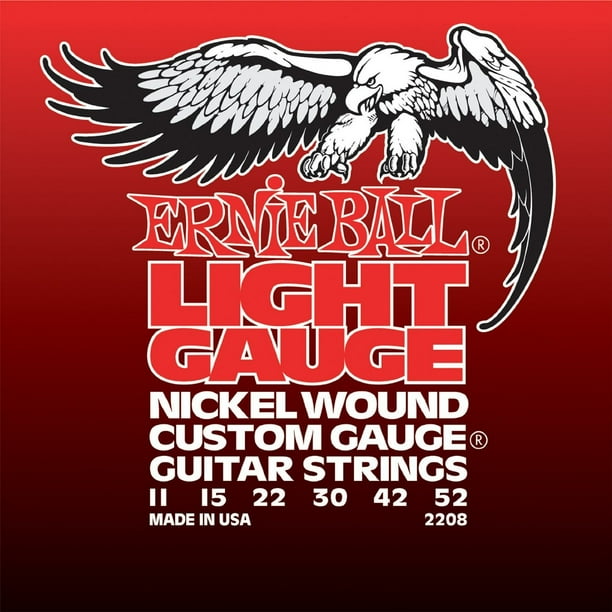 Ernie Ball Light Nickel Wound w/ wound G Electric Guitar Strings 11