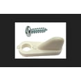 thumbnail image 1 of Pinza giratoria plana para pantalla Barton Kramer, de nailon, color blanco, 1 of 1
