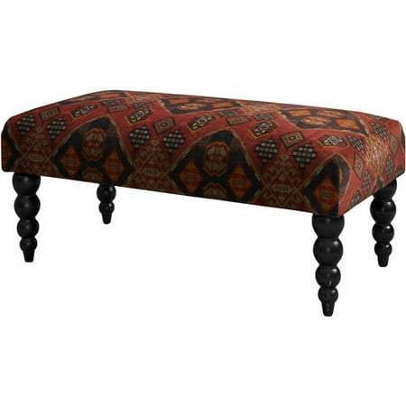 Front Bench Seat Upholstery - Linon Claire Bench, 17 inch Seat Height