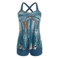 thumbnail image 4 of Women's Underwire Tankini Swimsuit - Twist V Neck Flowy Bathing Suit Top Only, No Bottom, 4 of 9