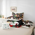 thumbnail image 5 of YST Christmas Decor 7-Piece Bedding Set, Queen Size, Santa Claus Theme, Cartoon Deer, Snowflake Pattern, 5 of 5