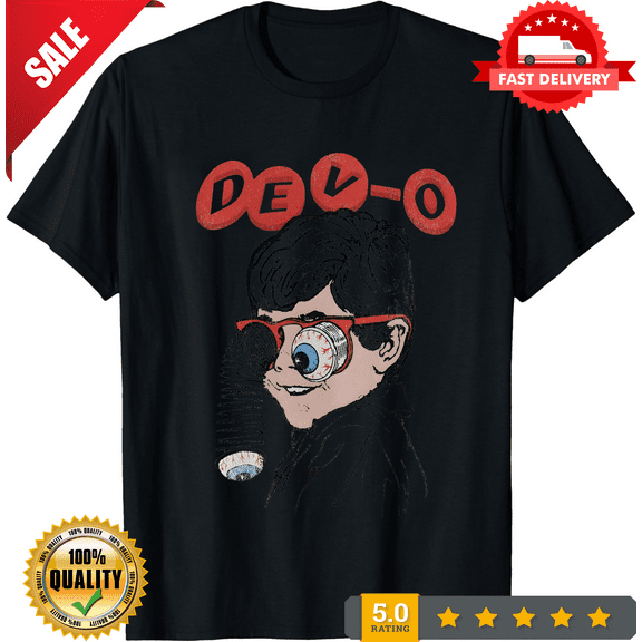 Vintage 'DEVO' SLINKY EYES WHITE T-SHIRT Cotton Unisex All size S-345XL 5HRB65, LIMITED EDITION-TH66472