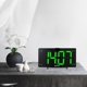 thumbnail image 5 of Reloj despertador electrónico digital moderno Espejo de carga USB Cara broadcast FM Función de repetición Pared para decoración para hogar Gloria Despertador digital, 5 of 9