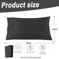 thumbnail image 2 of Juego de funda de almohada de 51x 76 cm, funda de almohada de color sólido de 51x 76 cm, juego de 2 fundas de almohada, paquete de 2 fundas de almohada de 51x 76 cm, 2 of 5