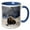 Blue/White, variant on 3drose, Buffalo by the Mud Volcano at Yellowstone, 11oz Two-tone Red Mug