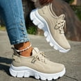 thumbnail image 3 of Domzle Shoes for Women Slip-On Lightweight Wide Toe Box Walking Shoe for Comfort Khaki 39, 3 of 7