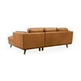 thumbnail image 5 of Augusta Mid Century Style Living Room Tan Genuine Leather Right Sectional Couch, 5 of 5