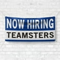 thumbnail image 4 of Now Hiring Teamsters 13 oz Heavy Duty Vinyl Banner Truck Driver Jobs Available CDL Drivers Help Wanted Sign for Business Indoor/Outdoor Single-Sided with Metal Grommets (2x5 ft, Wh & Bl & Bk), 4 of 6