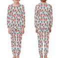 thumbnail image 3 of DISNIMO Strawberries Florida Blue Pajamas for Girls Pj Sets Size 3-4 Pajama Set 2 Pack Long Sleeve Pajamas Kids Fall Pjs Kids Girls Kids Sleepwear Girls Crewneck Pj Set Kids, 3 of 7