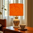thumbnail image 6 of Linen Drum Lampshades Abstract beautiful red swirl liquid colorful marble surface Orange 13"x13"x10" Light Shade for Table Lamps Floor Lamp Shades Lampshade Replacement Assembly Required, 6 of 8
