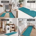 thumbnail image 5 of Teal Christmas Snowflake Pattern Kitchen Rugs Sets Of 3,Kitchen Runner Rugs Non Skid Washable,Decorative Kitchen Floor Mats for Kitchen,Sink,Laundry,17"x30"+ 17"x47" + 17"x59", 5 of 6