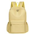thumbnail image 2 of Solid Color Schoolbag Large Capacity Backpack for Students Daily Use, 2 of 5