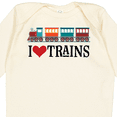 thumbnail image 4 of Inktastic I Love Trains Boys or Girls Long Sleeve Baby Bodysuit, 4 of 5