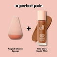 thumbnail image 5 of e.l.f. Halo Glow Angled Silicone Face Sponge, 5 of 8