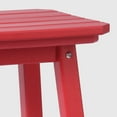 thumbnail image 2 of WestinTrends Malibu 29" HDPE Outdoor Patio Square Bar Stools (Set of 2), Red, 2 of 8