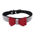 thumbnail image 1 of Collar para mascotas Crystal Rhinestone Bowknot Collar XXS Rojo Sunnimix Collar de perro de mascota, 1 of 6