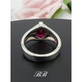 thumbnail image 5 of 8x6mm - 10x8mm Mens Oval Cut Ring, Lab Created Red Ruby, Sterling Silver,, 5 of 5