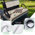 thumbnail image 5 of Golf Cart Seat Covers for 2 Seater,Brown Blue Microfiber Cart Seat Towel Blanket,Green Southwest Ethnic Native American Boho Absorbent Breathable NonSlip Bench Seats Protector for Golf Course 51"x31", 5 of 9