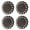 Brown, variant on Set of 4 Horse Western Tack Hardware Leather Concho Studded Rosettes Black 40204