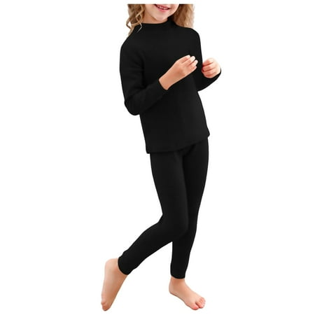 

KaLI_Store Baby Girl Clothes Long Sleeve Fall Winter Clearance Girl Clothes Ruffle Sleeve Tops Floral Pants Toddler Girl Outfits Black 5-6 t
